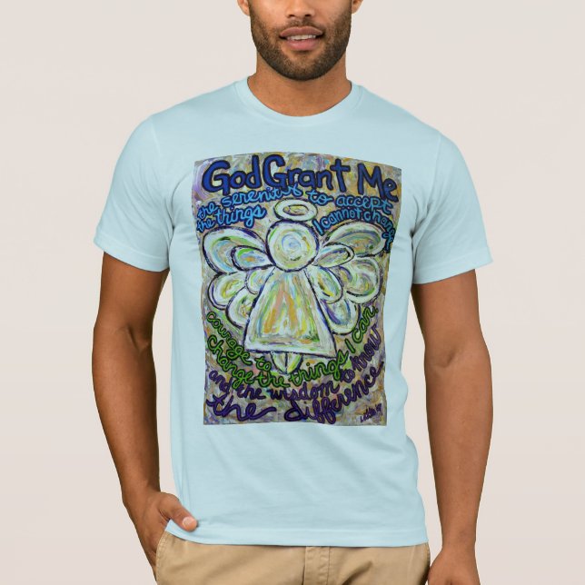 T-shirt Ange Prière Sérénité (Devant)