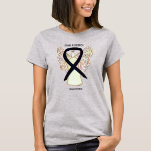 T-Shirt Ange Ruban de Sensibilisation au Contrôle
