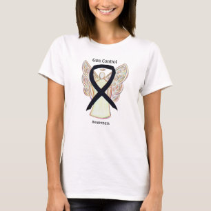 T-Shirt Ange Ruban de Sensibilisation au Contrôle