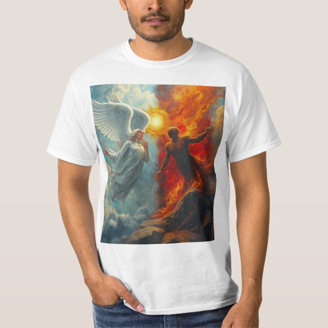 T-SHIRT ANGEL AND DEVIL (Devant)