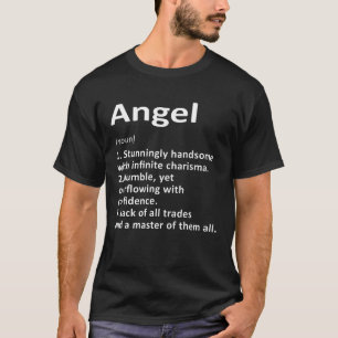 T-shirt Angel Définition Nom personnalisé Amusant Annivers