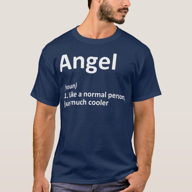 T-shirt ANGEL Définition Nom personnalisé Drôle cadeau (Devant)
