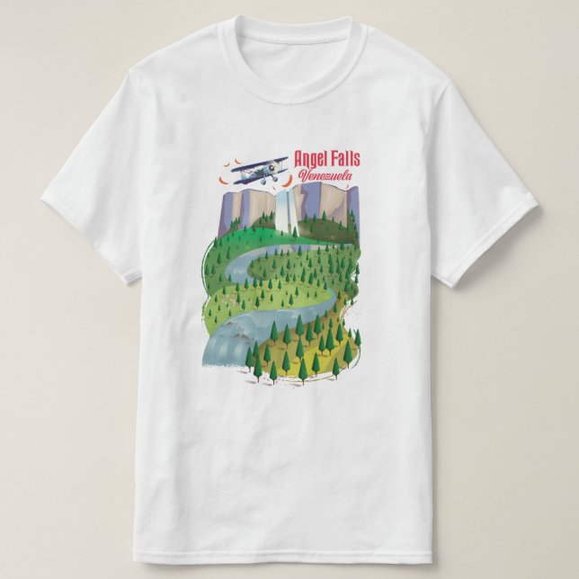 T-shirt Angel Falls Venezuela (Design devant)