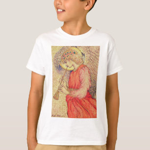 T-shirt Angel Jouer un Flageolet