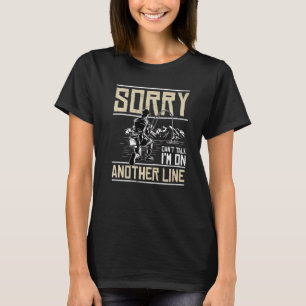 T-shirt Angeln Witzig Désolé De Ne Pas Parler Je Suis Sur