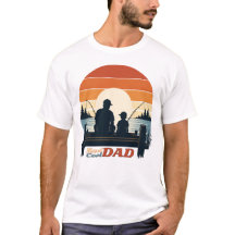 T-Shirt: Angelnder cooler Vater, Sohn und Sonnenun