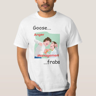 T-shirt anger-management15, colère, gestion, oie .....