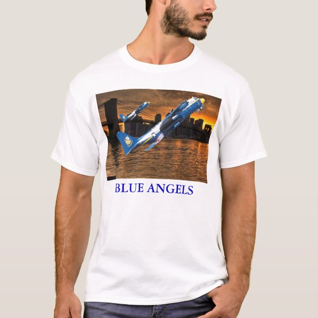 T-SHIRT ANGES BLEUS C-130 DANS LE DÉCOLLAGE ASSISTÉ (Devant)