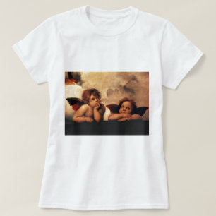T-shirt Anges Sistine Madonna de Raphael 2 anges