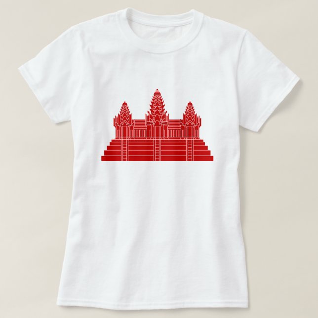 T-shirt Angkor Vat Ver.2.0. Temple khmer (Design devant)