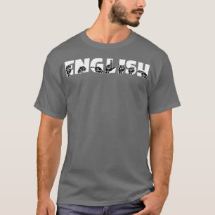 T-shirt ANGLAIS ASL Sign Language Design