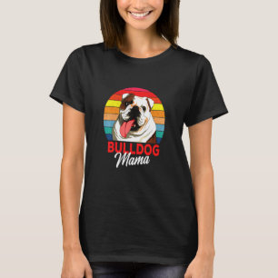 T-shirt Anglais Bulldog Bully Chien Maman Femme
