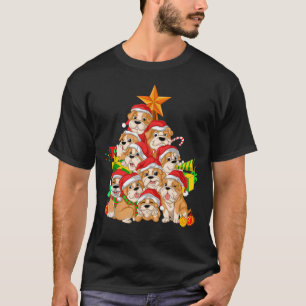 T-shirt Anglais Bulldog Christmas Tree Dog Xmas Don T-Shi