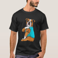 Anglais Bulldog I Love Papa Tattoo Vêtements Chien