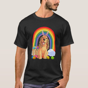 T-shirt Anglais Cocker Espagnol Oeufs de Pâques Lapin Lapi