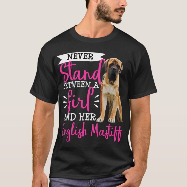 T-shirt Anglais Mastiff Dog Maman Propriétaire Funny Gift (Devant)