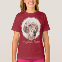 Anglais Setter Orange Belton Painting Dog Art