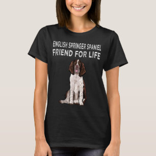T-shirt Anglais Springer Spaniel Friend For Life Chien Fri