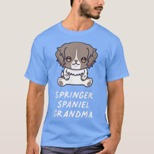 T-shirt Anglais Springer Spaniel Grandma Kawaii Amoureux d