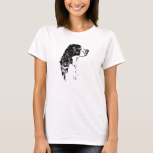 T-shirt Anglais Springer Spaniel Vintage Chien Art