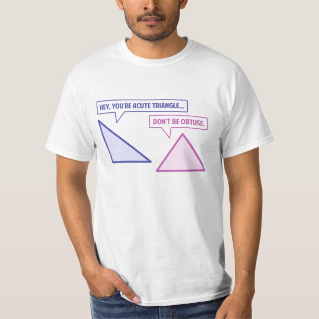 T-shirt Angle obtus de triangle aiguë (Devant)
