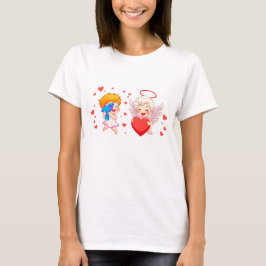 T-shirt Angles mignons et jouant pour vous mon amour 👼 ❤️