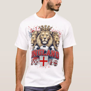 T-shirt Angleterre 2026 Lion, Angleterre Football, Fan de
