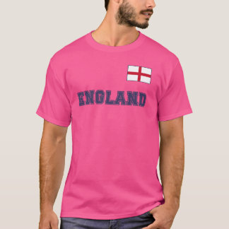 T-shirt ANGLETERRE avec drapeau sur la poitrine