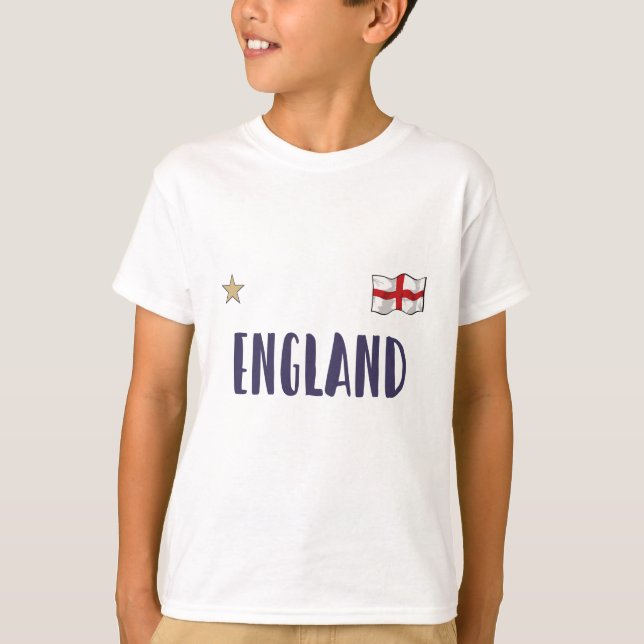 T-shirt Angleterre Fan Shirt Anglais Drapeau (Devant)