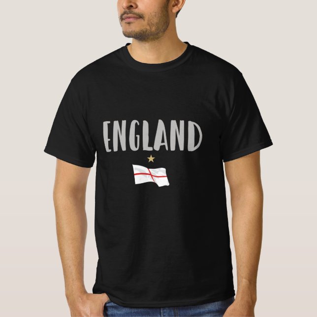 T-shirt Angleterre Fan Shirt Anglais Drapeau (Devant)