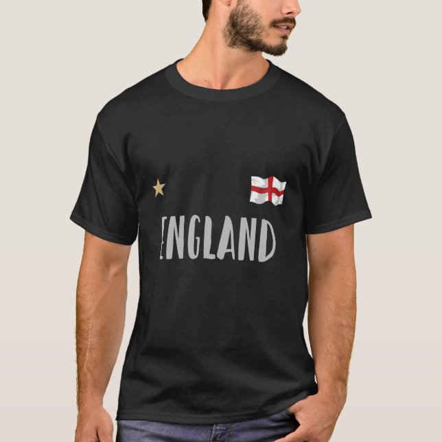 T-shirt Angleterre Fan Shirt Anglais Drapeau (Devant)