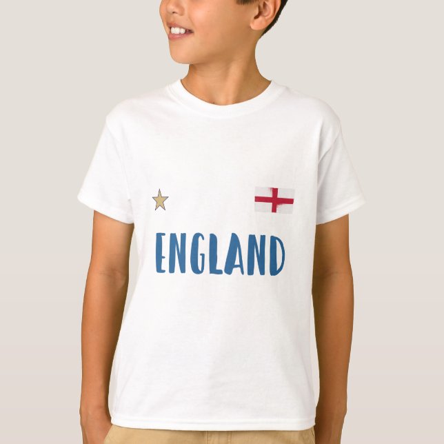 T-shirt Angleterre Fan Shirt Anglais Drapeau (Devant)