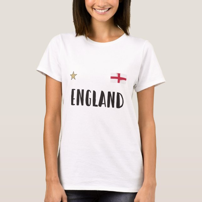T-shirt Angleterre Fan Shirt Anglais Drapeau (Devant)