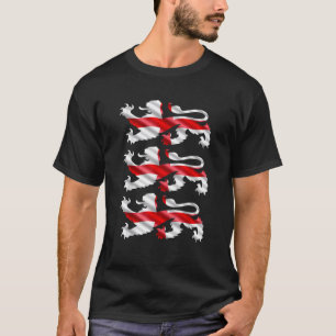 T-shirt Angleterre Football Patriotique Anglais Lions Foot