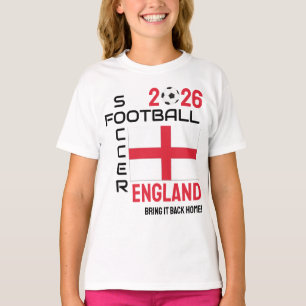 T-shirt Angleterre Football Personnalisé Année 2026