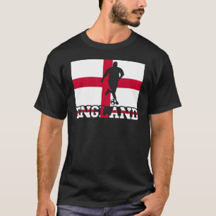 T-shirt Angleterre Joueur de soccer Fier ballon de footbal