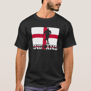 T-shirt Angleterre Joueur de soccer Fier ballon de footbal
