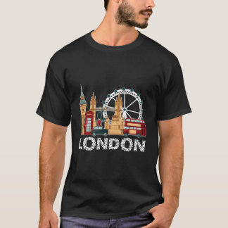 T-shirt Angleterre Londres Travel Souvenir Touristique Pou