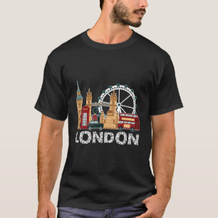 T-shirt Angleterre Londres Travel Souvenir Touristique Pou