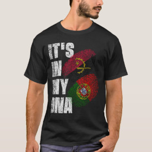 T-shirt Angolais Et Portugais Mélangent Le Patrimoine De L