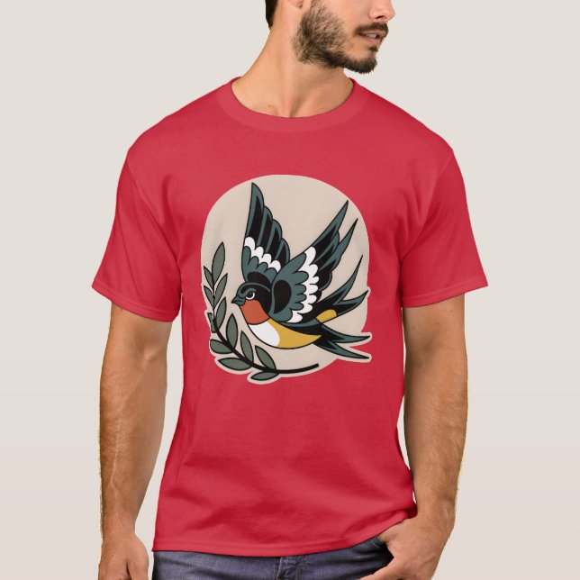 T-shirt Angry Bird vintage (Devant)