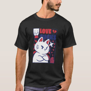 T-shirt Angry Cat Funny Anti Valentines Day
