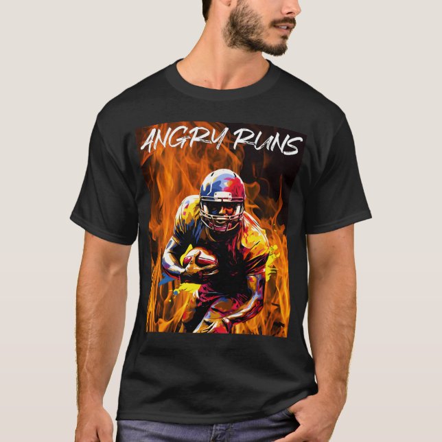 T-shirt Angry Runs - Football américain (Devant)