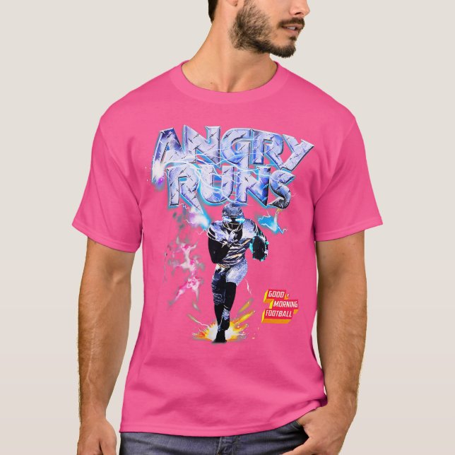 T-shirt Angry Runs Good Morning Football Sport Lover Art (Devant)