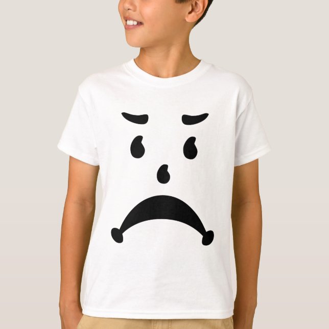 T-shirt Angry Sad 80s Child Parody (Devant)