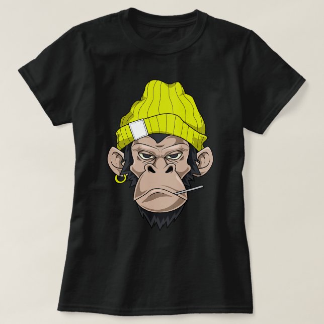T-shirt Angry Swag Singe Look 164 (Design devant)