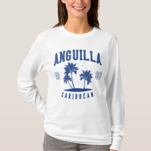 T-shirt Anguilla Palmier des Caraïbes 1980