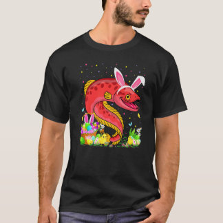 T-shirt Anguilles Poisson Chasse aux œufs de Pâques Lapin