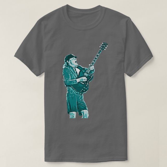 T-SHIRT ANGUS JEUNE ROCK N ROLL (Design devant)