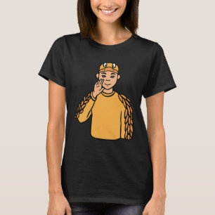 T-shirt Animal Asl Gesture main Sourds Acteurs de perte d'